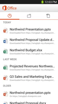 Microsoft Office Mobile android App screenshot 3